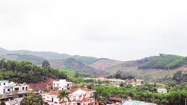 Một góc xã vùng cao Kỳ Thượng.