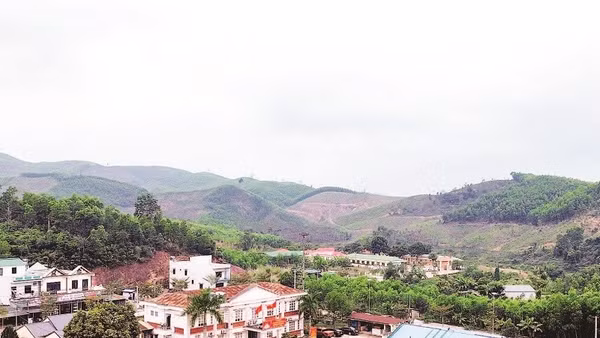 Một góc xã vùng cao Kỳ Thượng.