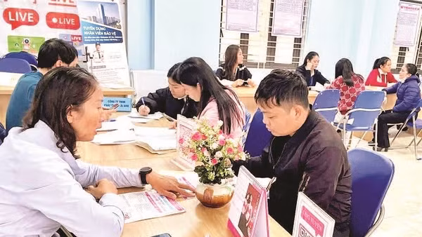 Trung tâm Dịch vụ việc làm thành phố Hải Phòng tư vấn việc làm cho người lao động sau Tết Nguyên đán.
