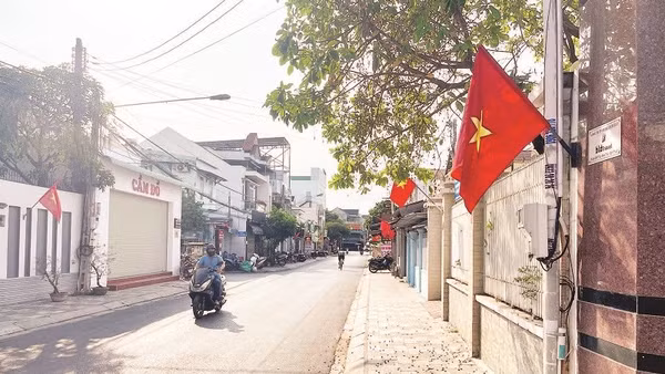 Đường Lâm Đình Trúc (Khu phố 6, phường Phú Thủy) sạch đẹp.