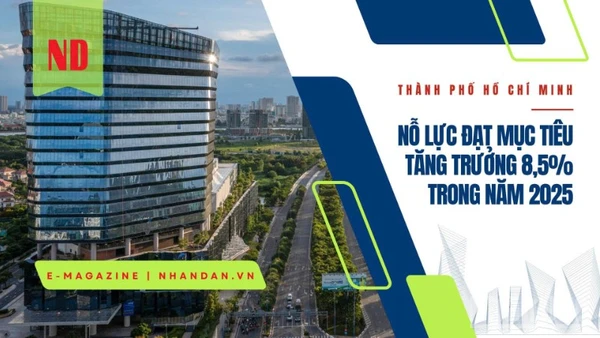 Thành phố Hồ Chí Minh nỗ lực đạt mục tiêu tăng trưởng 8,5% trong năm 2025