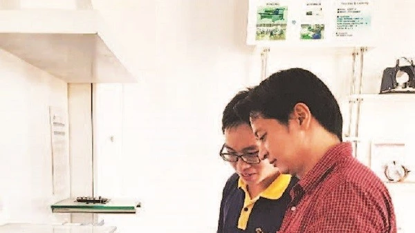 Khu trưng bày các bo mạch điện tử tại Khu Công nghệ cao Thành phố Hồ Chí Minh.