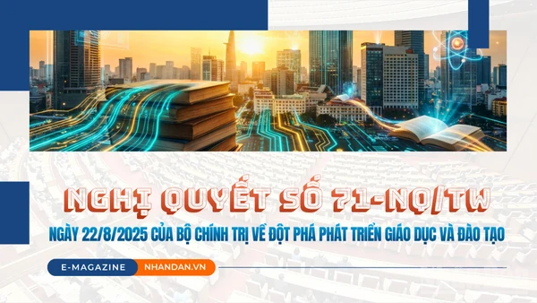 Nghị quyết số 71-NQ/TW ngày 22/8/2025 của Bộ Chính trị về đột phá phát triển giáo dục và đào tạo