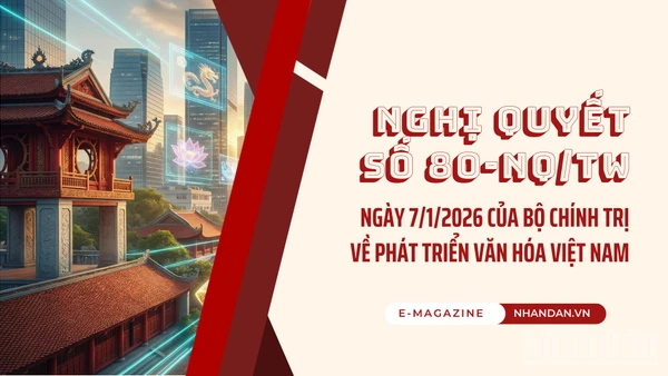 Nghị quyết số 80-NQ/TW, ngày 7/1/2026 của Bộ Chính trị về phát triển văn hóa Việt Nam.