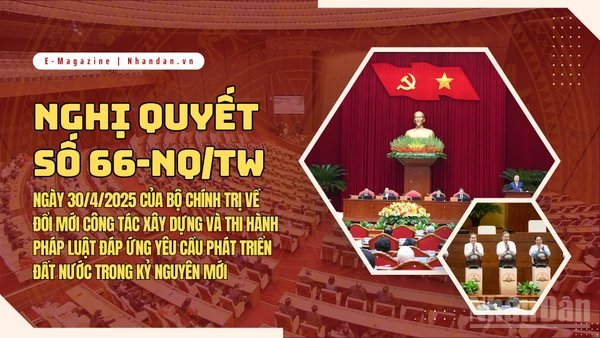 Nghị quyết số 66-NQ/TW ngày 30/4/2025 của Bộ Chính trị về đổi mới công tác xây dựng và thi hành pháp luật đáp ứng yêu cầu phát triển đất nước trong kỷ nguyên mới