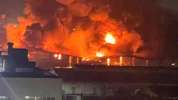 Hiện trường vụ cháy.