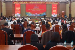 Quang cảnh chương trình “Điểm hẹn Doanh nhân”.