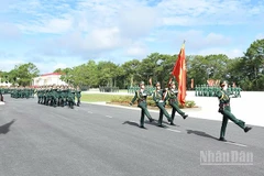 Quang cảnh Lễ tuyên thệ.