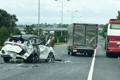 Hiện trường vụ tai nạn.