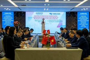 Toàn cảnh Hội nghị phối hợp vận hành lưới điện liên kết Việt Nam - Trung Quốc.