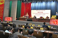 Toàn cảnh hội nghị Tổng kết công tác dân tộc, tôn giáo năm 2025 và triển khai nhiệm vụ năm 2026.