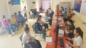 Trung tâm dịch vụ hành chính công xã Mường Chiên tỉnh Sơn La. 