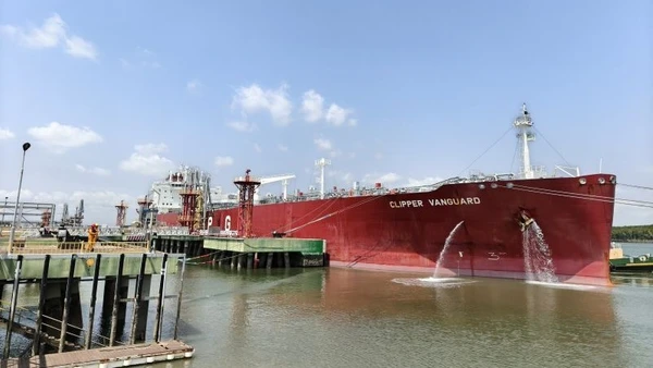 PV GAS đón tàu Clippver Vanguard mang gần 38.000 tấn LPG từ Australia cập cảng Thị Vải (Thành phố Hồ Chí Minh) ngày 20/3/2026.