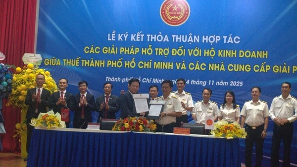Thuế Thành phố Hồ Chí Minh ký kết hợp tác với Ngân hàng Agribank.