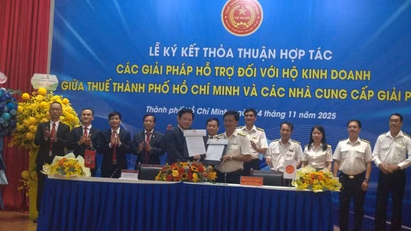 Thuế Thành phố Hồ Chí Minh ký kết hợp tác với Ngân hàng Agribank.