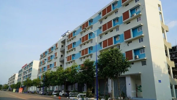 Dự án Nhà ở xã hội Định Hòa (giai đoạn 1) phường Bình Dương đã xây dựng khoảng 3.700 căn hộ, mang lại chỗ ở ổn định cho khoảng 7.000 người lao động. (Ảnh: THẾ ANH)