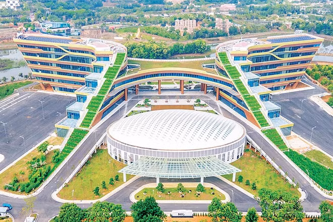Trung tâm đổi mới sáng tạo quốc gia (NIC) tại Khu công nghệ cao Hòa Lạc, Thành phố Hà Nội (Ảnh NIC)