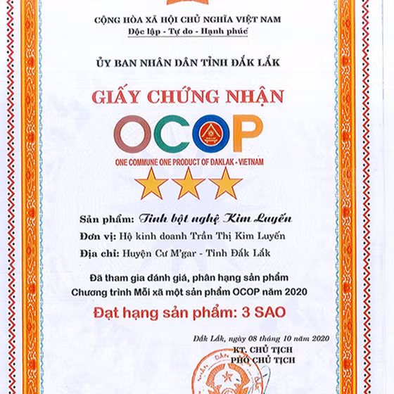 Tinh bột nghệ Kim Luyến