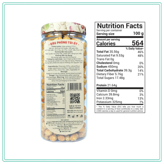 Đậu phộng Tỏi ớt Đinh Gia Foods