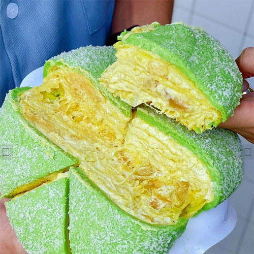 Bánh sầu riêng Phú Sĩ lá dứa 9 Sạch