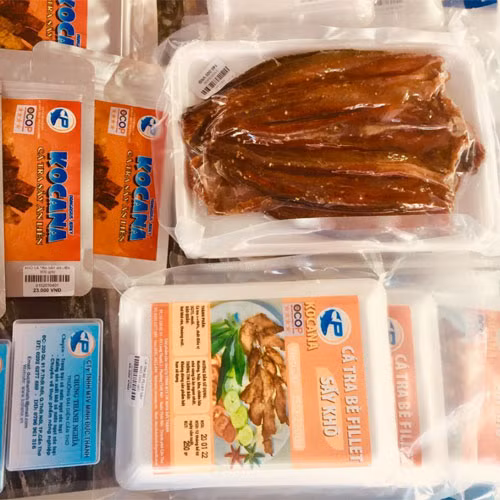 Cá tra sấy ăn liền vị tiêu