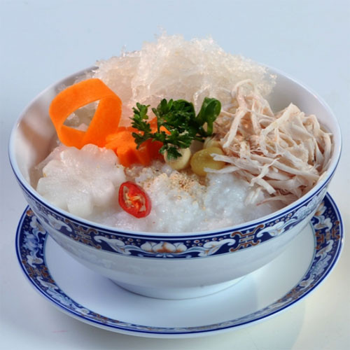 Cháo tổ yến đậu xanh hương vị gà