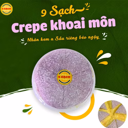 Bánh sầu riêng Phú Sĩ khoai môn 9 Sạch
