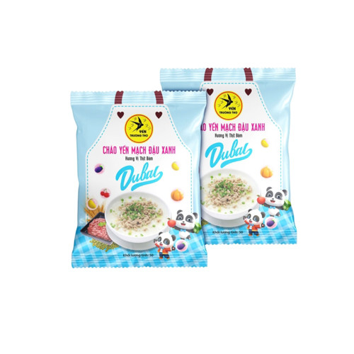 Cháo yến mạch đậu xanh hương vị thịt bằm