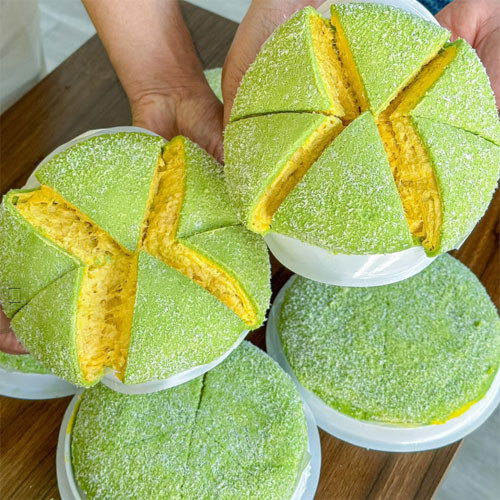 Bánh sầu riêng Phú Sĩ lá dứa 9 Sạch