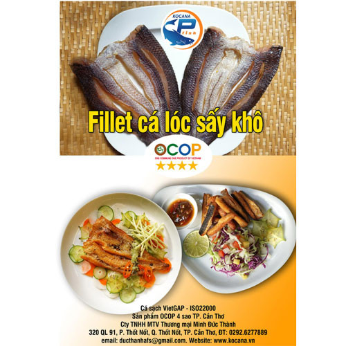 Cá lóc phi-lê sấy khô 