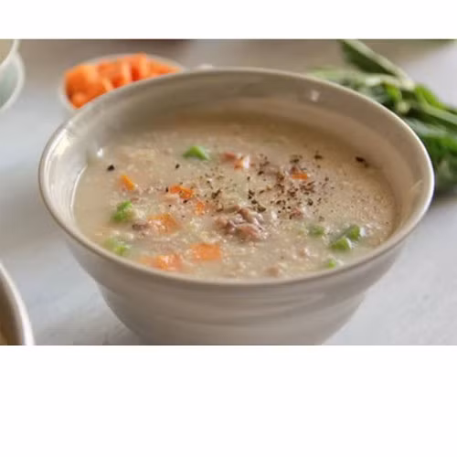 Cháo yến mạch đậu xanh rau nấm