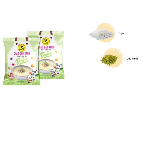 Cháo yến mạch đậu xanh hương vị thịt bằm