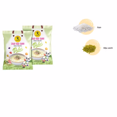 Cháo yến mạch đậu xanh hương vị thịt bằm