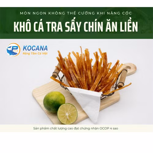 Cá tra sấy ăn liền vị tiêu