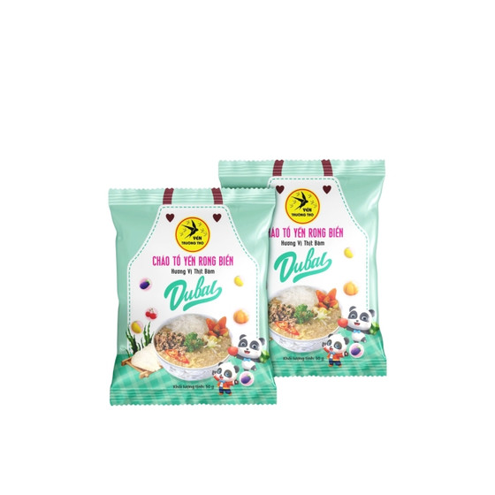 Cháo tổ yến đậu xanh hương vị gà