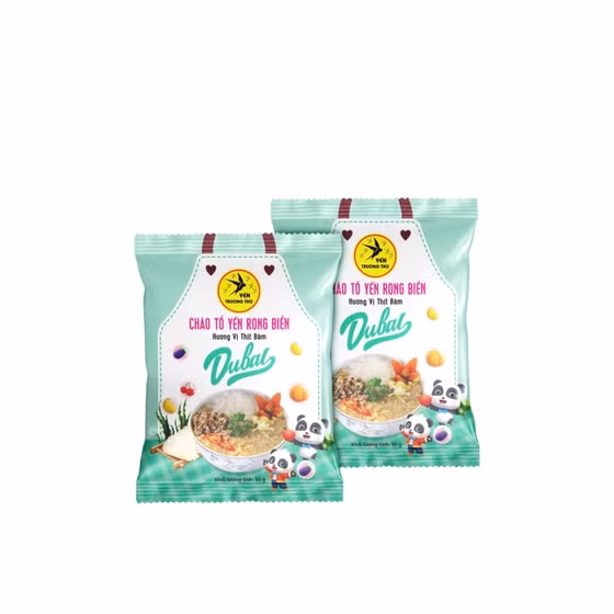 Cháo tổ yến đậu xanh hương vị gà