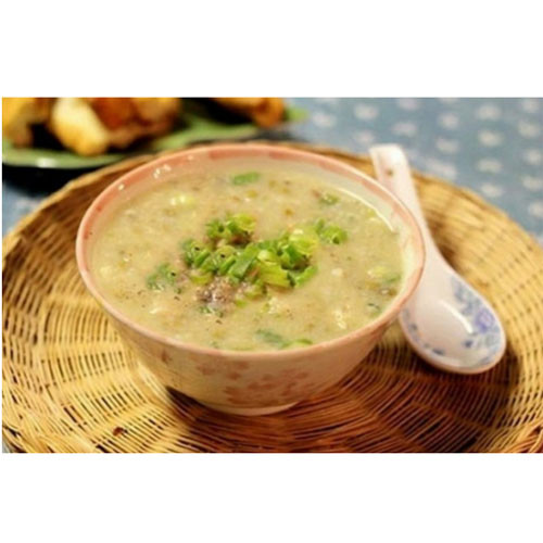 Cháo yến mạch đậu xanh hương vị thịt bằm