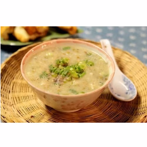 Cháo yến mạch đậu xanh hương vị thịt bằm