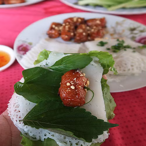 Bánh hỏi mặt võng Út Dzách 