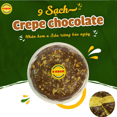 Bánh sầu riêng Phú Sĩ chocolate hạnh nhân 9 Sạch