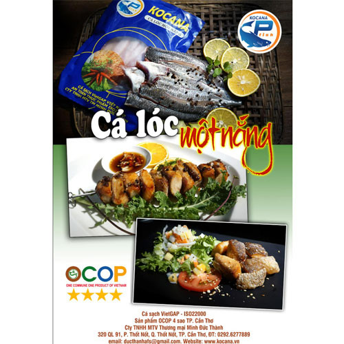 Cá lóc phi-lê sấy khô 