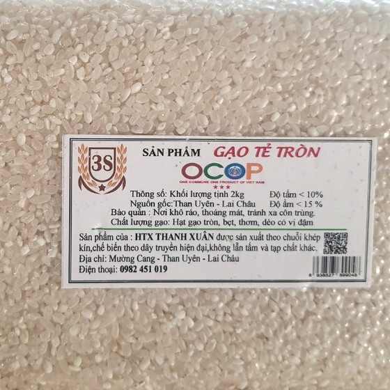 Gạo tẻ tròn Than Uyên