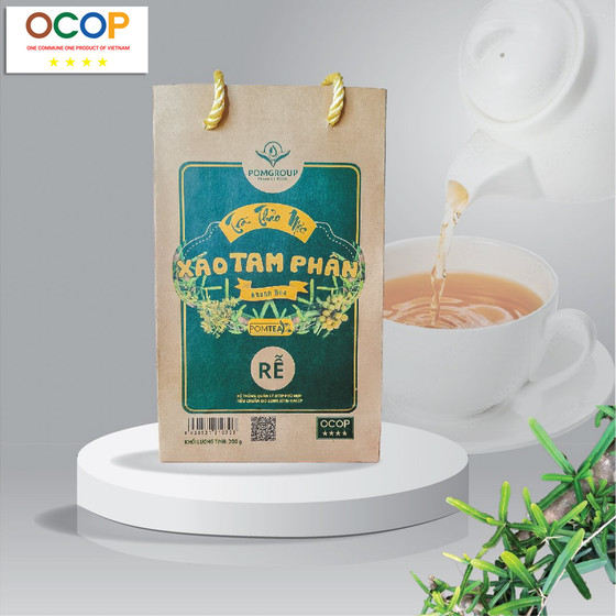 Trà thảo mộc xáo tam phân Khánh Hòa POMTea (rễ)