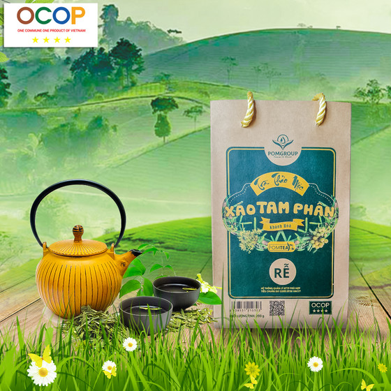 Trà thảo mộc xáo tam phân Khánh Hòa POMTea (rễ)