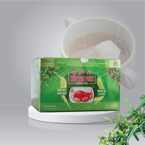 Trà thảo mộc xáo tam phân Khánh Hòa POMTea (túi lọc) 