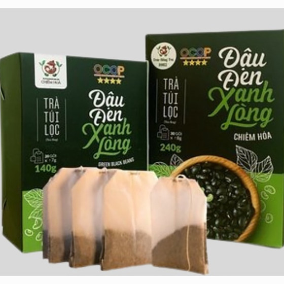 Trà túi lọc đậu đen xanh lòng Chiêm Hóa 