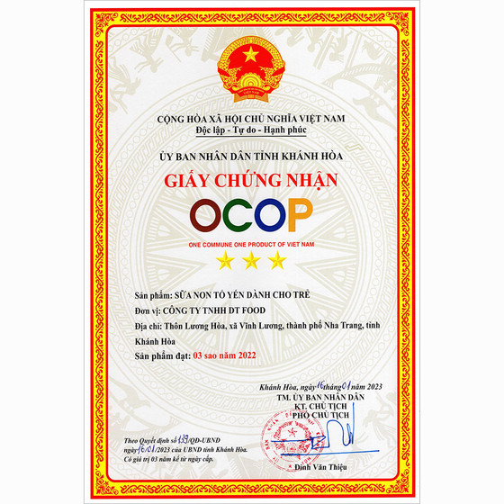 Sữa non tổ yến DTNest For Kid