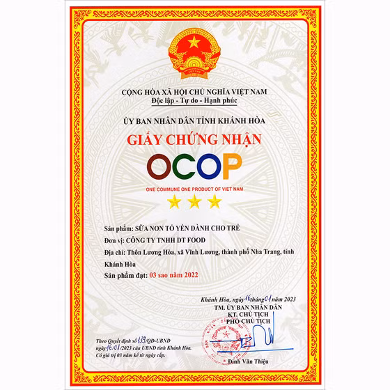 Sữa non tổ yến DTNest For Kid