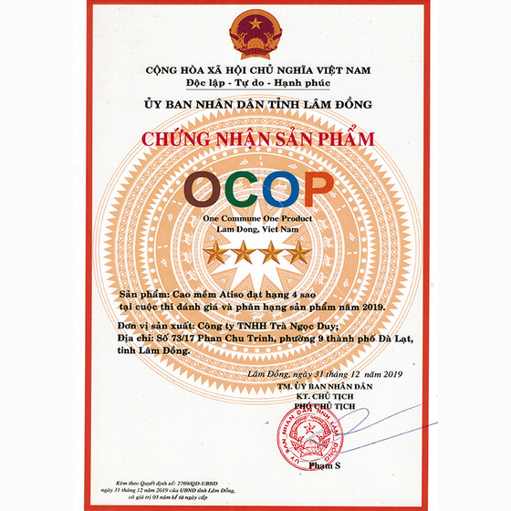 Cao mềm atiso Ngọc Duy