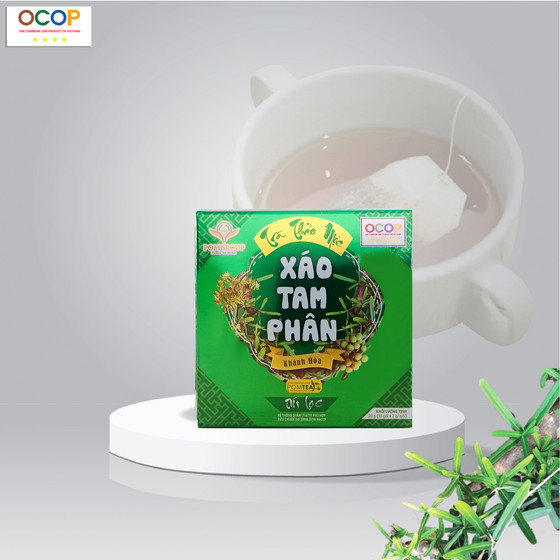 Trà thảo mộc xáo tam phân Khánh Hòa POMTea (túi lọc) 